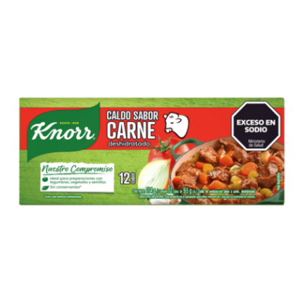 CALDOS KNORR CARNE x 12 UNID.