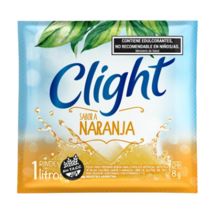JUGO CLIGHT NARANJA x 8 GR