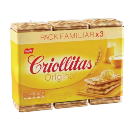 GALLETA CRIOLLITAS TRIPACK