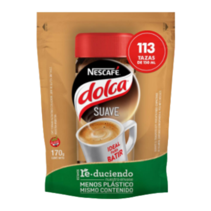 CAFE INSTANTANEO DOLCA SUAVE POUCH x 170 GR