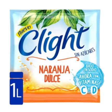 JUGO CLIGHT NARANJA DULCE x 8 GR