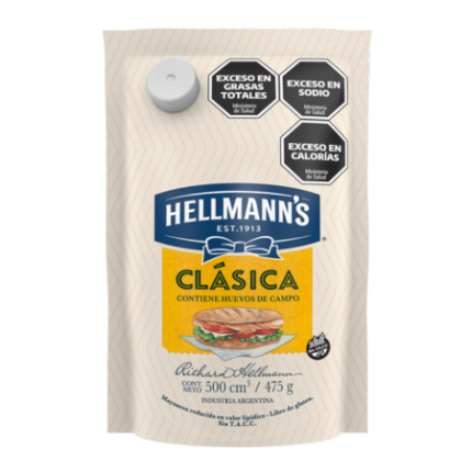 MAYONESA HELLMANNS x 475 GR