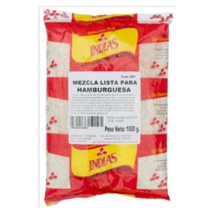 MEZCLA LISTA HAMBURGUESAS INDIAS x 1 KG