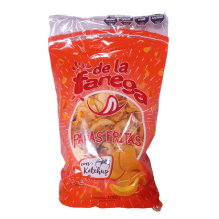 PAPAS FRITAS LA FANEGA SABORIZADAS x 1 KG