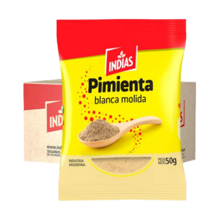 PIMIENTA BLANCA MOLIDA INDIAS x 25 GR