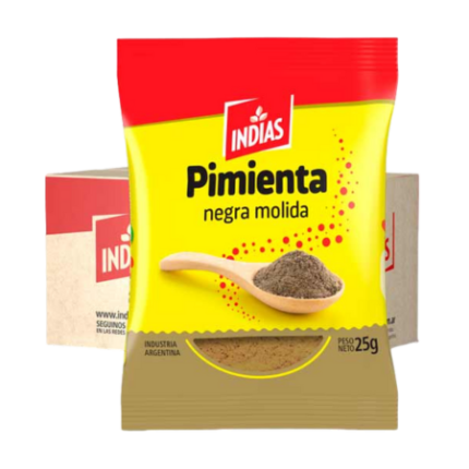 PIMIENTA NEGRA MOLIDA INDIAS x 25 GR