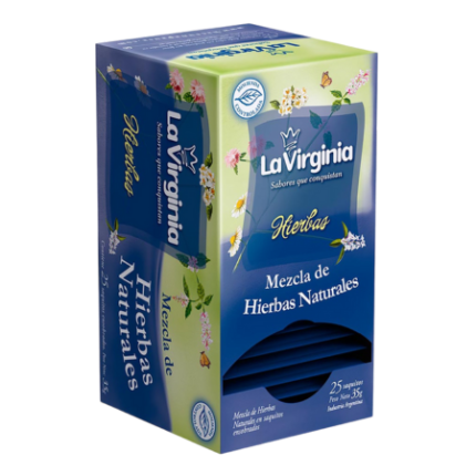 TE HIERBAS NATURALES LA VIRGINIA x 25 SAQUITOS