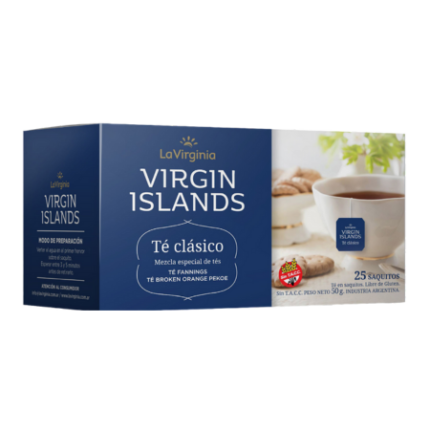 TE LA VIRGINIA ISLAND x 25 SAQUITOS