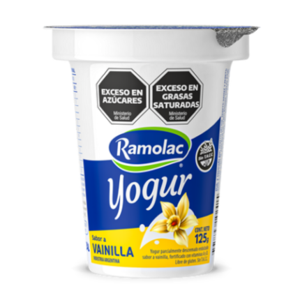 YOGUR RAMOLAC SABOR VAINILLA x 125 GR