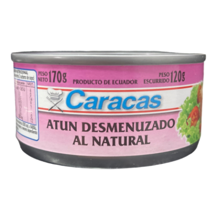 ATUN DESMENUZADO AL NATURAL CARACAS x 170 GR