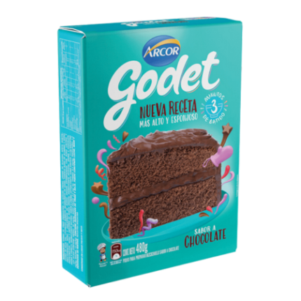BIZCOCHUELO SABOR CHOCOLATE GODET x 480 GR