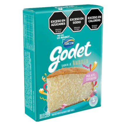 BIZCOCHUELO SABOR VAINILLA GODET x 480 GR