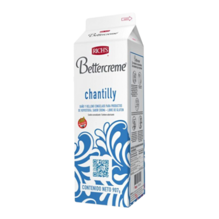 CREMA BETTERCREME SABOR CHANTILLY x 970 GRS