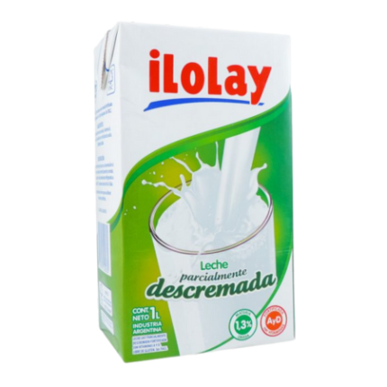 LECHE LARGA VIDA DESCREMADA ILOLAY x 1L
