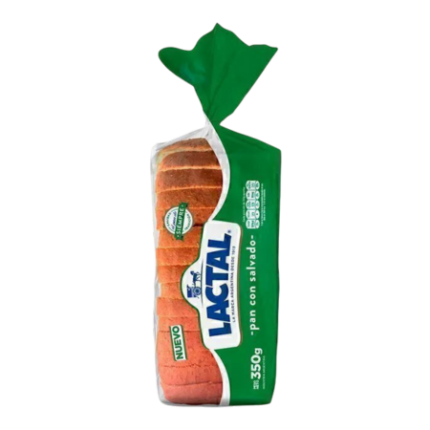 PAN REBANADO NEGRO LACTAL x 350 GR