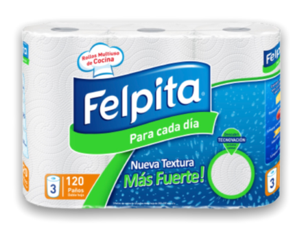 ROLLOS DE COCINA FELPITA x 3 U