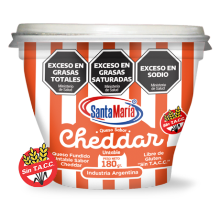 QUESO CHEDDAR UNTABLE SANTA MARIA x 180 GR