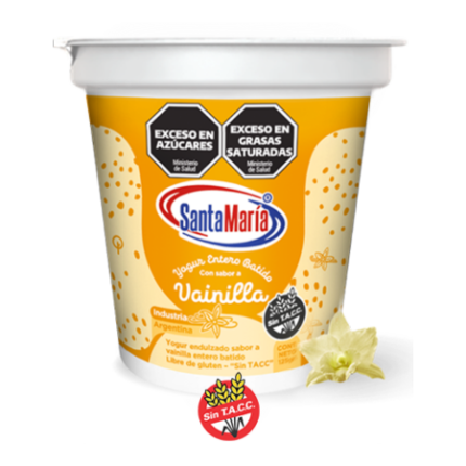 YOGUR SANTA MARIA SABOR VAINILLA x 125 GR