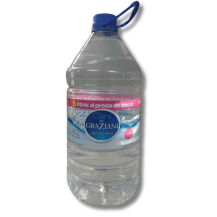AGUA GRAZIANI BIDON x 6 L